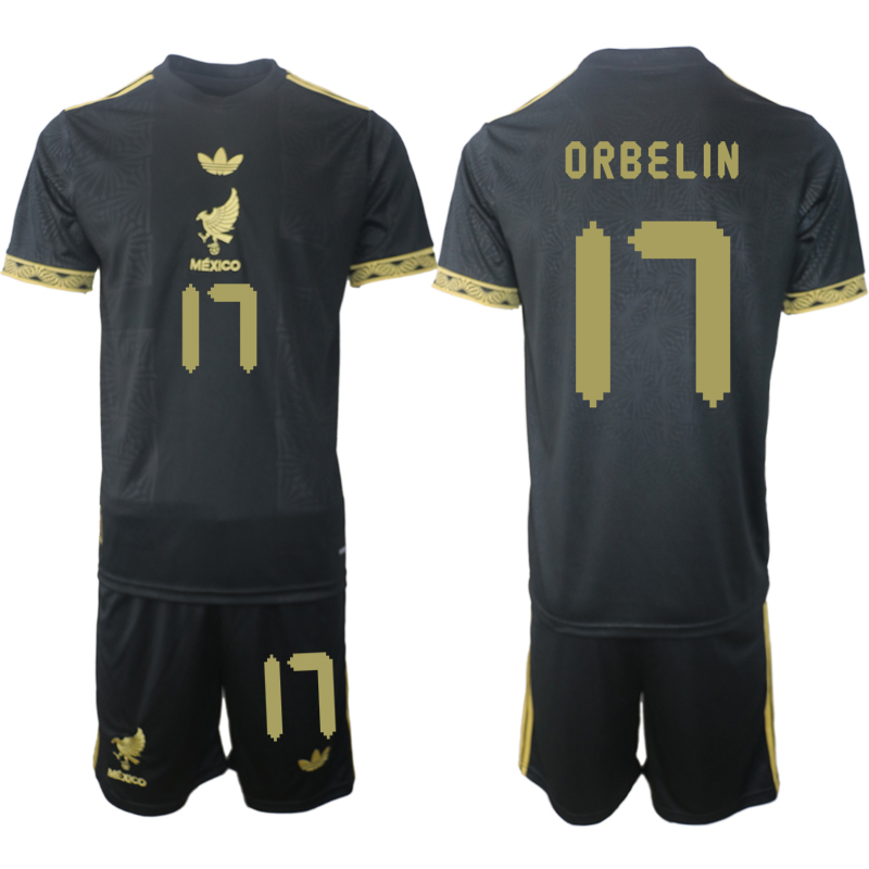 Men 2025-2026 National Team Season Mexico Black 17 Soccer Jersey